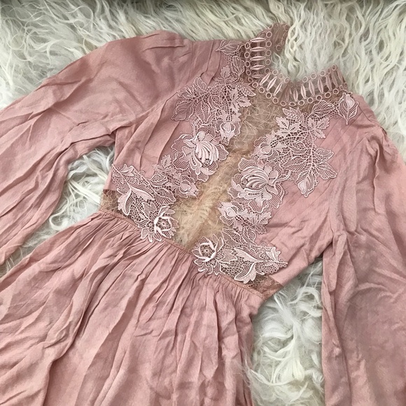 FREE PEOPLE Divine Mini Dress In Rose - Picture 5 of 8